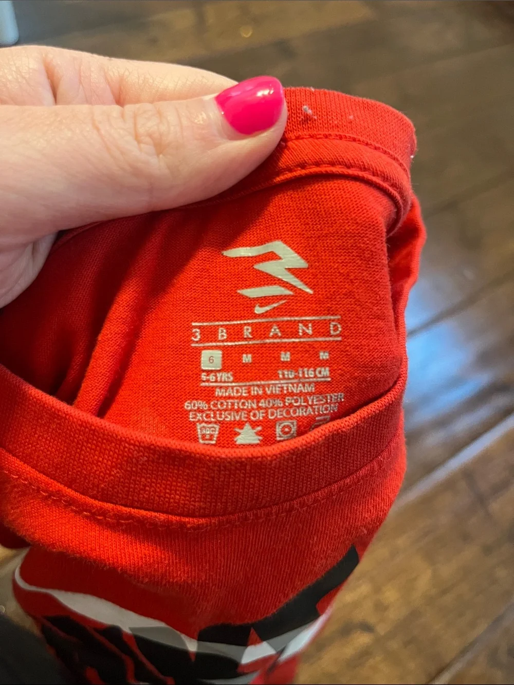 Nike Red Tee with Black and White Graphic Logo
